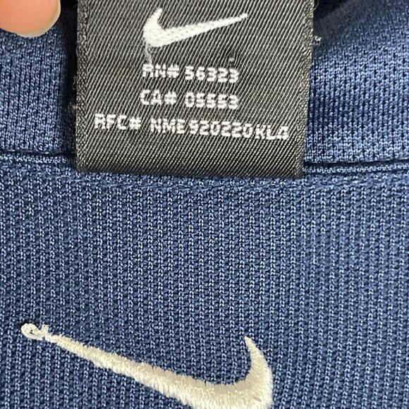 Nike Team Vintage Y2K NBA Dallas Mavericks Blue 1/4 Zip Pullover Mens XL - Picture 10 of 16